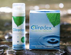 Cliradex is tolerated very  well and is safe and effective to use around the eyes and facial skin daily.